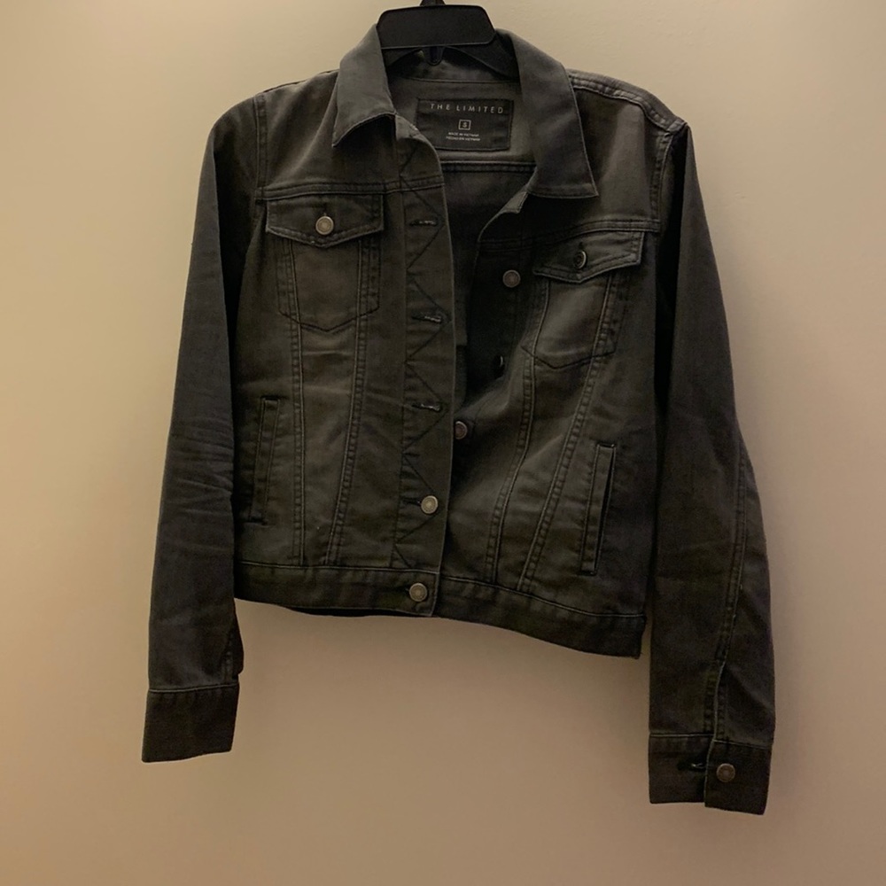 The Limited Gray Women Jean Jacket